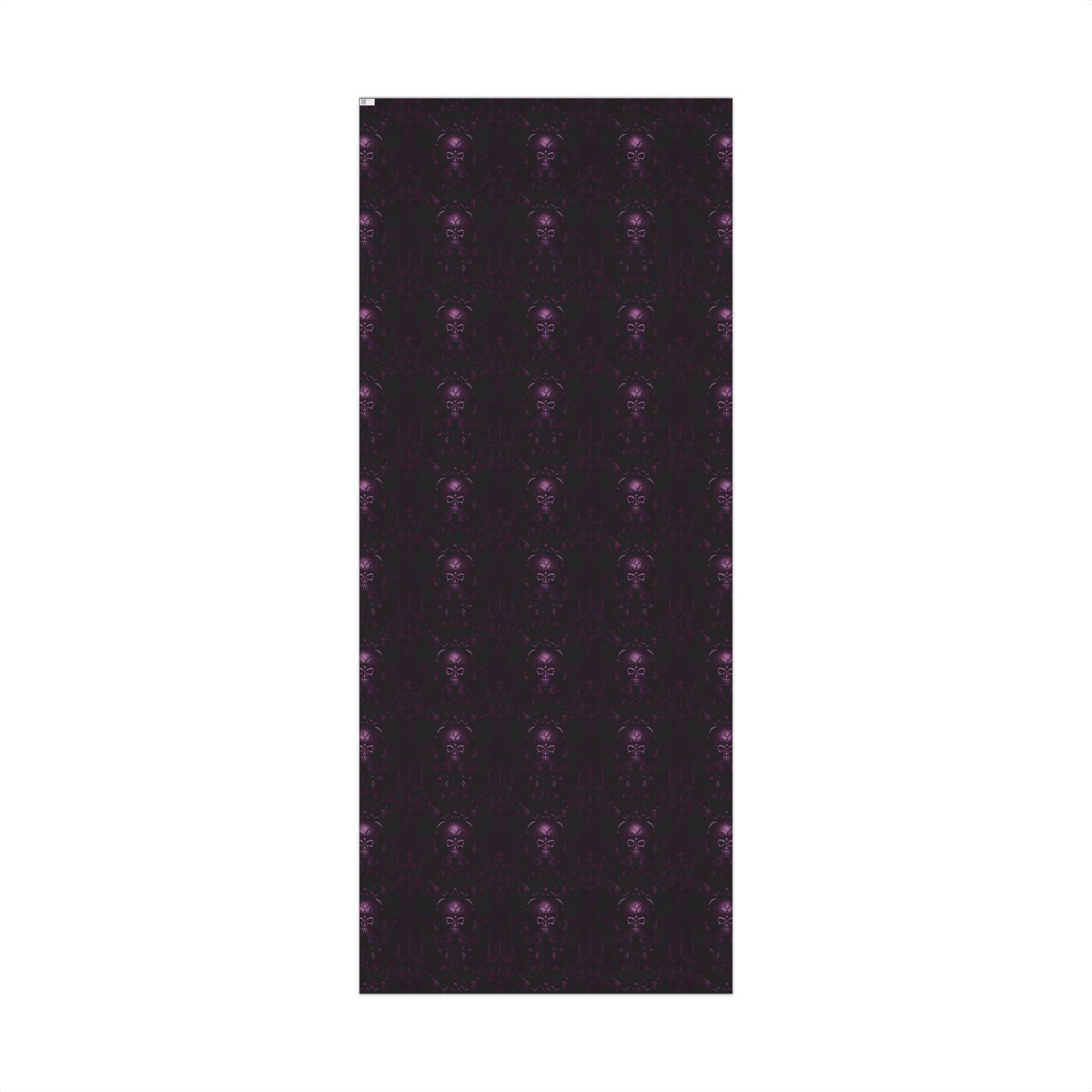 Purple Skull Pattern Gift Wrap Papers | Gothic Wrapping Paper