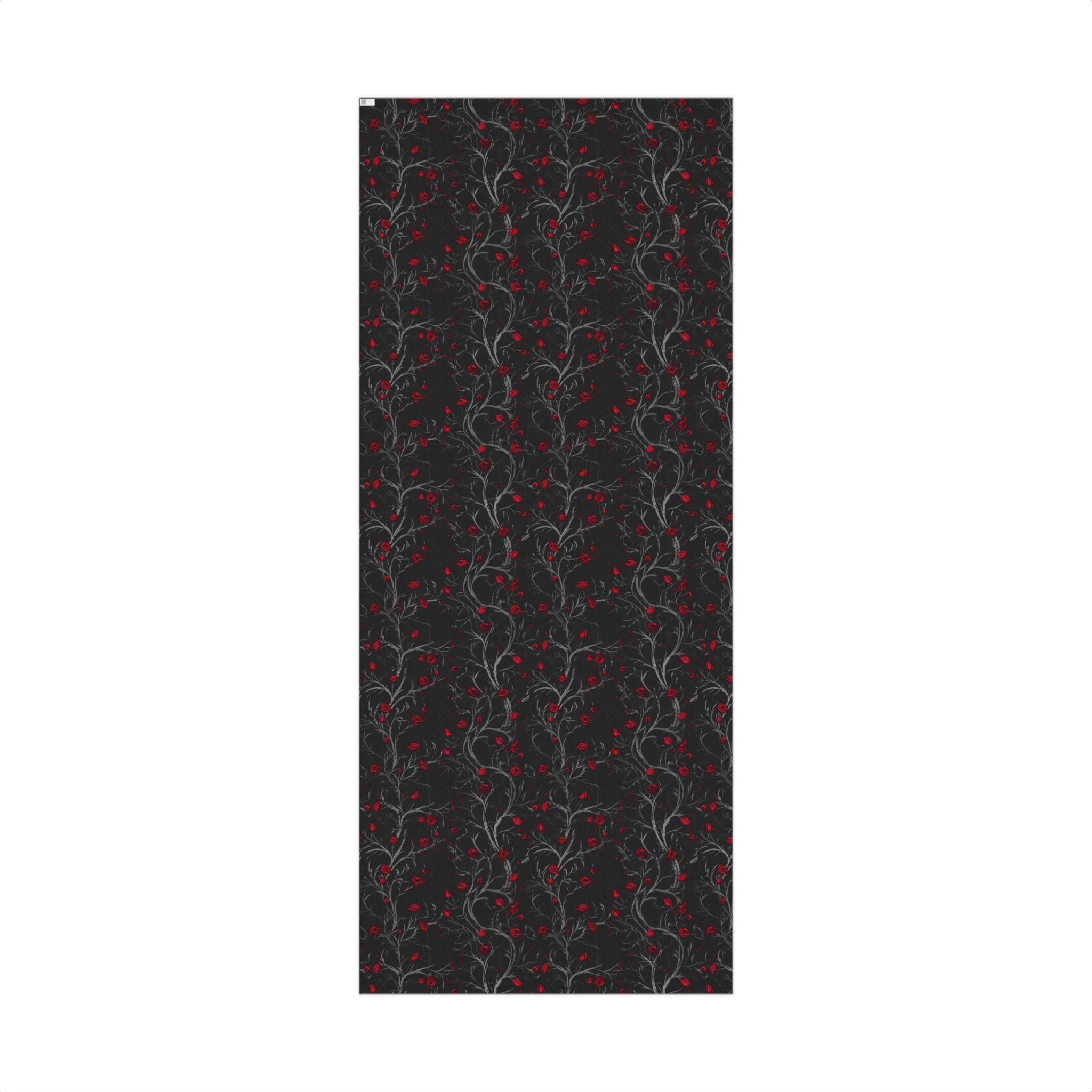 Red and Black Damask Gift Wrap Papers | Decorative Wrapping Paper Roll