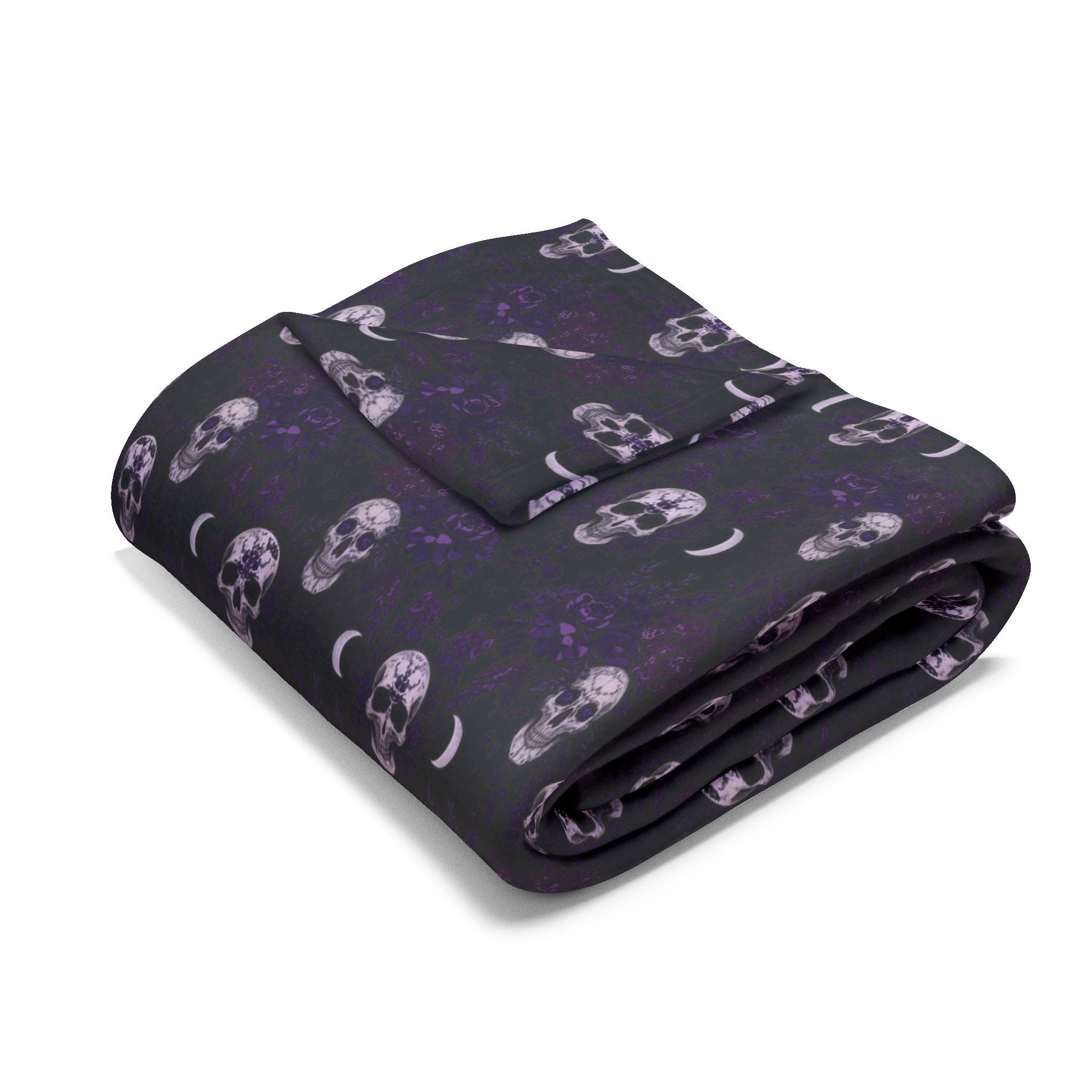 🖤 Arctic Fleece Blanket — Gothic Cozy Home Decor | Soft Plush Throw for Bedroom & Living Room | Patterns
