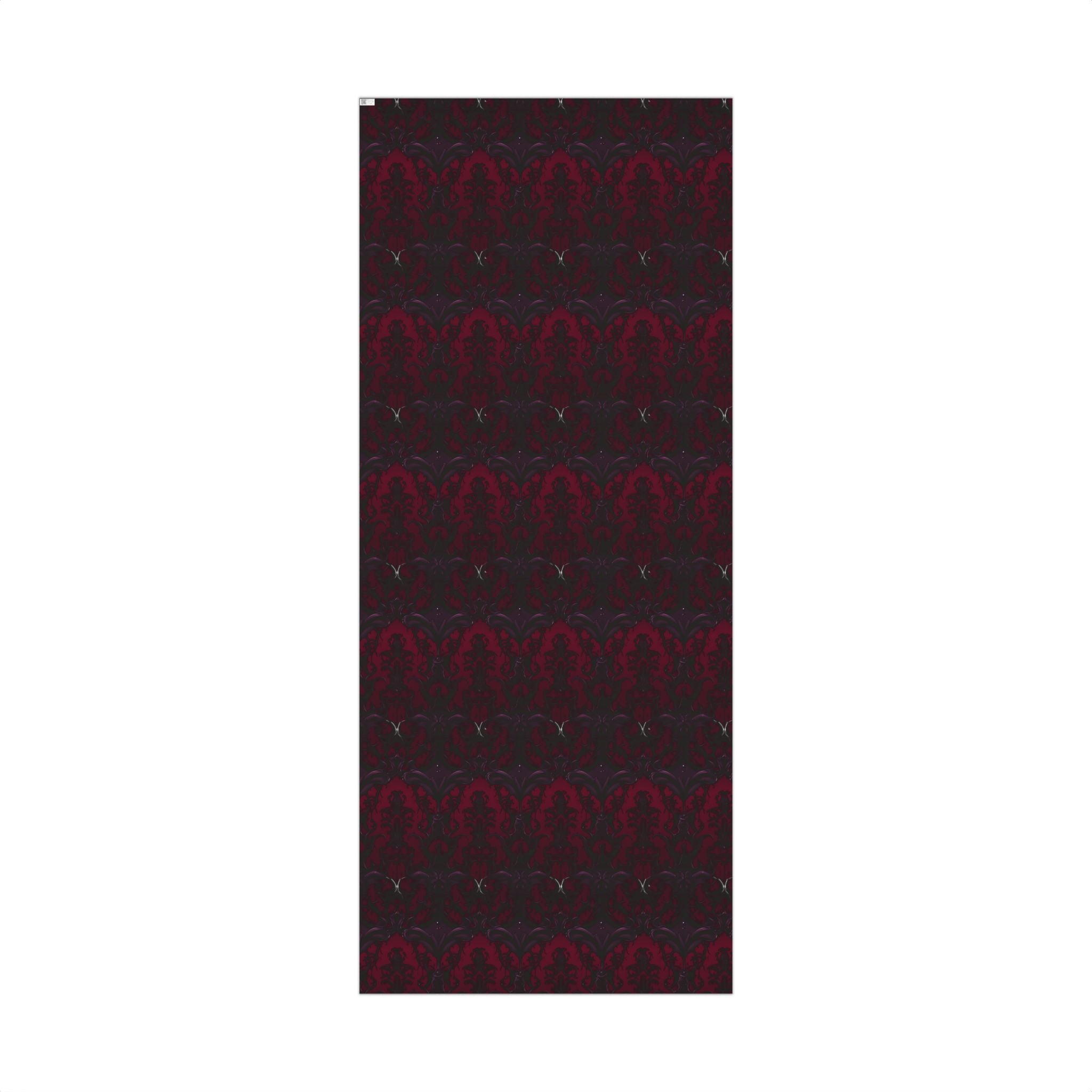 Dark Red Damask Gift Wrap Papers | Elegant Victorian Pattern