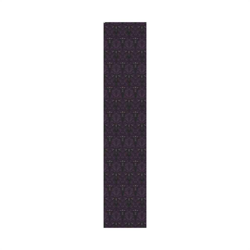 Dark Purple Baroque Pattern Gift Wrap Paper | Wrapping Paper Roll