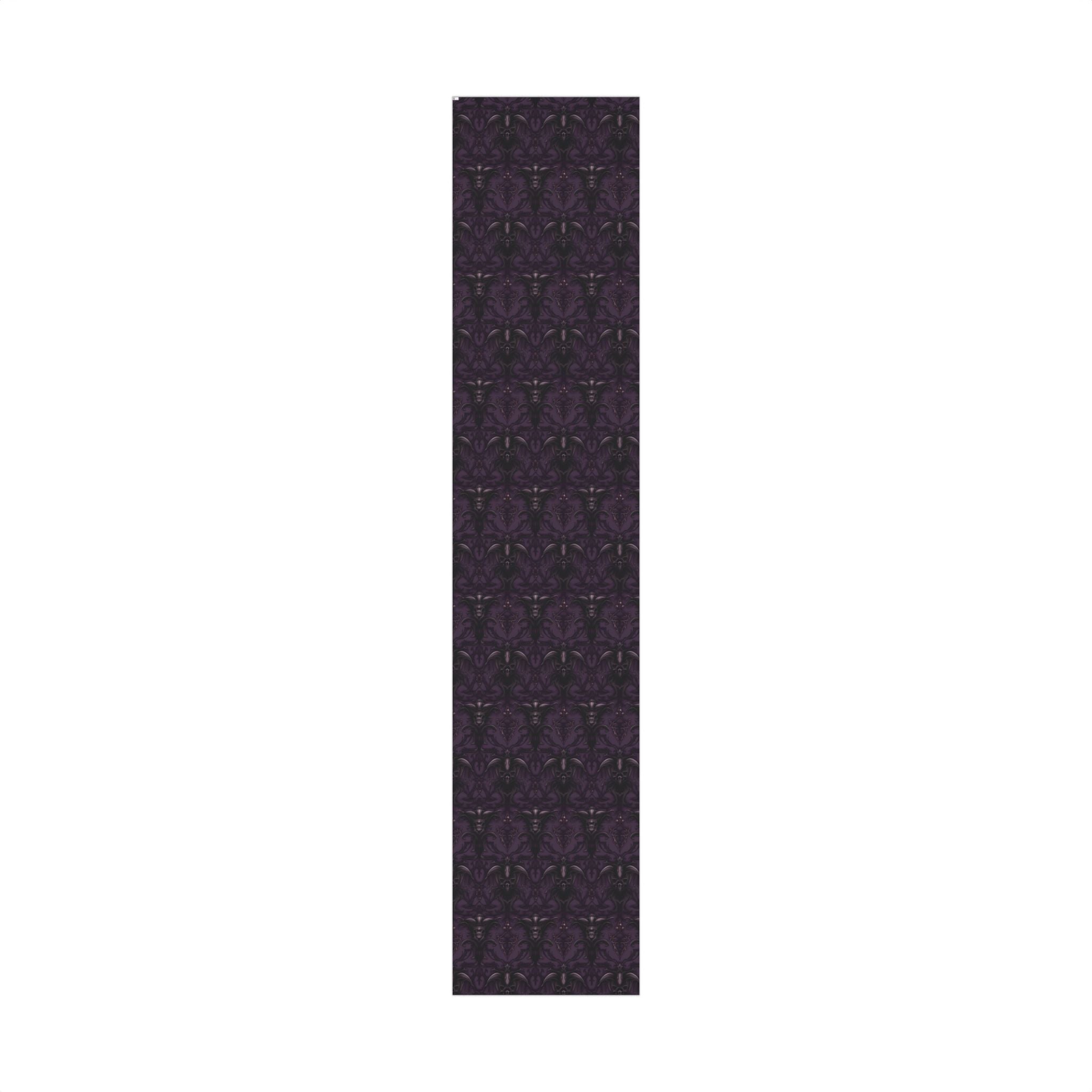Dark Purple Baroque Pattern Gift Wrap Paper | Wrapping Paper Roll