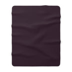 🖤 Sherpa Fleece Blanket — Gothic Cozy Throw | Ultra-Soft Plush Blanket for Bedroom & Living Room | Solids