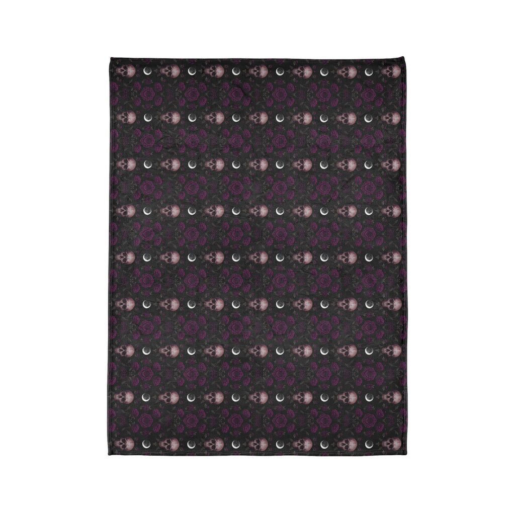 🕯️ Soft Polyester Blanket — Witchy Cozy Throw | Gothic Dark Aesthetic Home Decor | Patterns