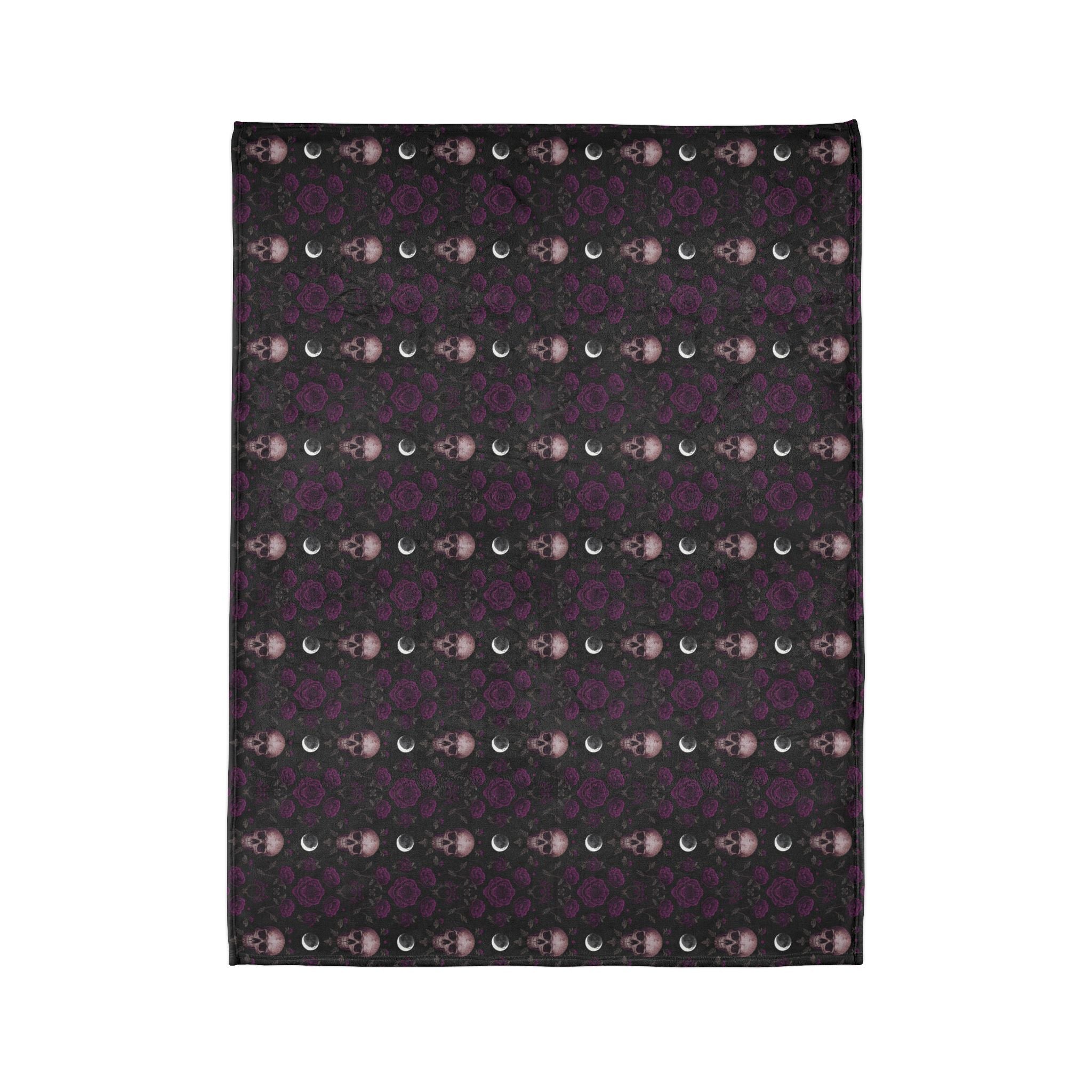 🕯️ Soft Polyester Blanket — Witchy Cozy Throw | Gothic Dark Aesthetic Home Decor | Patterns