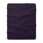 🖤 Sherpa Fleece Blanket — Gothic Cozy Throw | Ultra-Soft Plush Blanket for Bedroom & Living Room | Solids