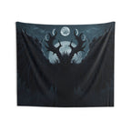 Occult Moon Wall Tapestry – Gothic Witchy Wall Decor for Dark & Mystical Interiors