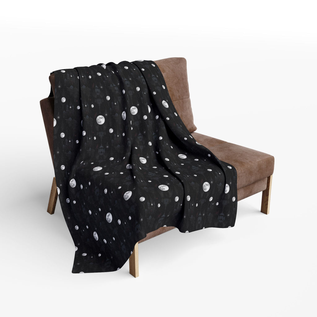 🖤 Arctic Fleece Blanket — Gothic Cozy Home Decor | Soft Plush Throw for Bedroom & Living Room | Patterns