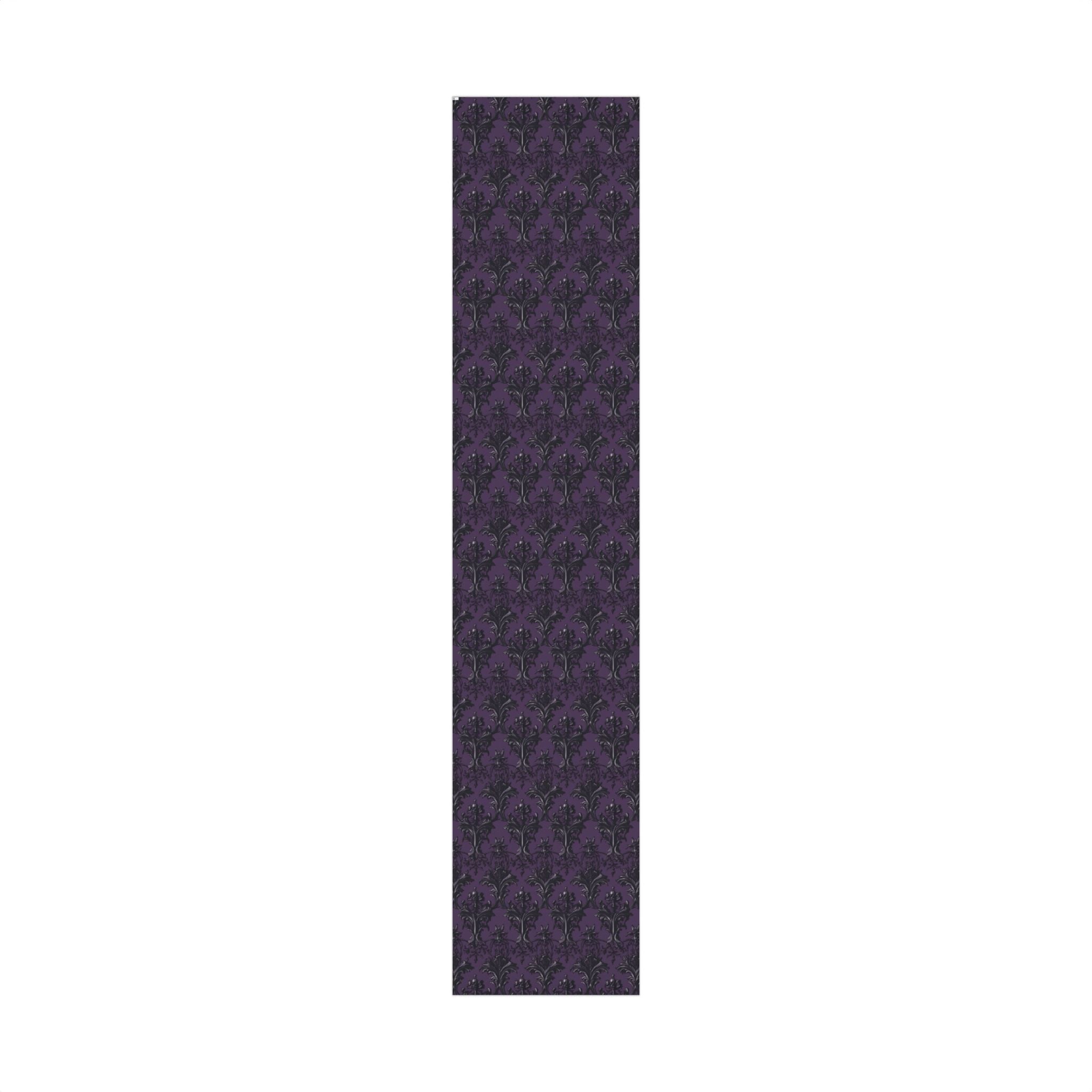 Purple Gothic Damask Gift Wrap | Victorian-Inspired Elegant Wrapping Paper
