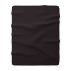 🖤 Sherpa Fleece Blanket — Gothic Cozy Throw | Ultra-Soft Plush Blanket for Bedroom & Living Room | Solids