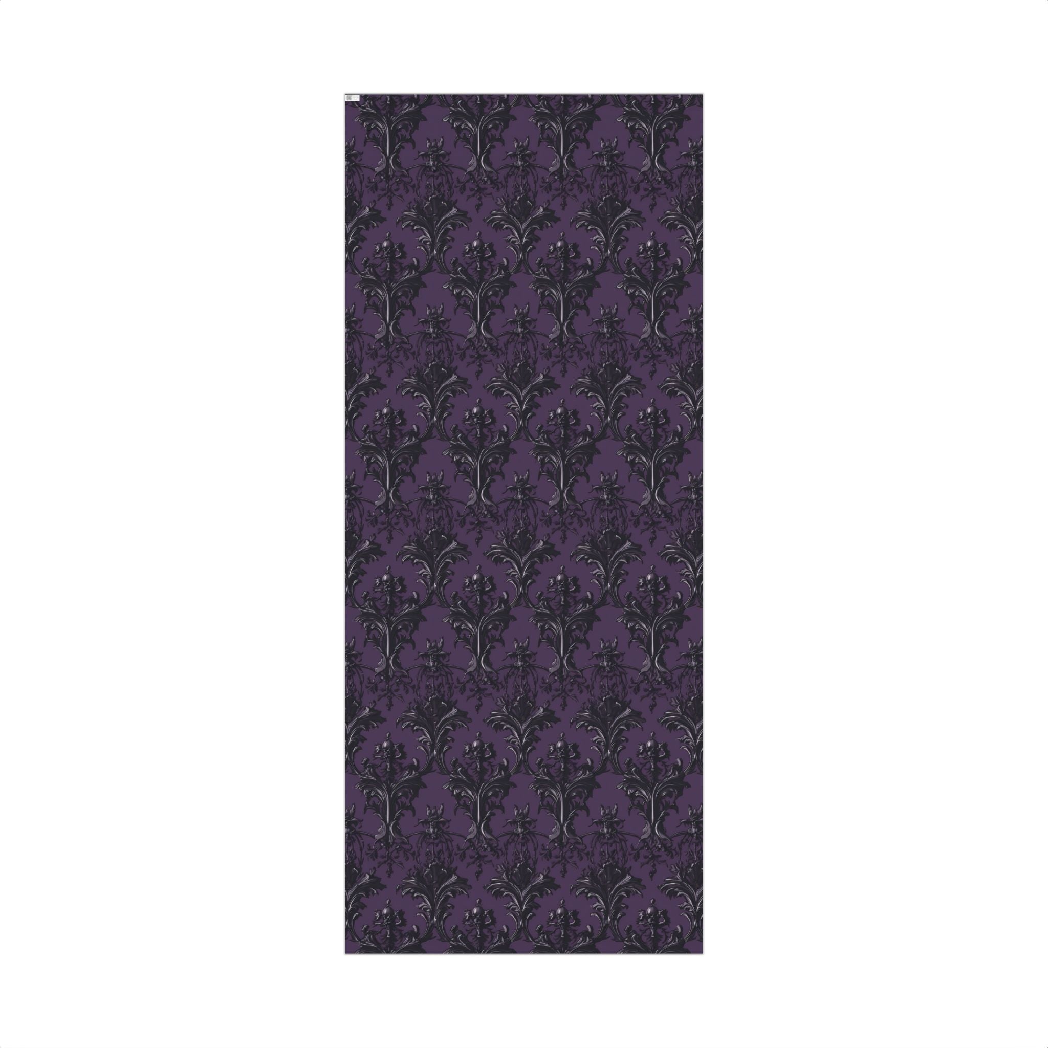 Purple Gothic Damask Gift Wrap | Victorian-Inspired Elegant Wrapping Paper