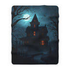 🖤 Sherpa Fleece Blanket — Gothic Cozy Throw | Ultra-Soft Plush Blanket for Bedroom & Living Room | Images