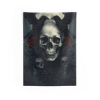 Dark Gothic Skull Wall Tapestry – Dark Wall Art – Witchy Home Decor