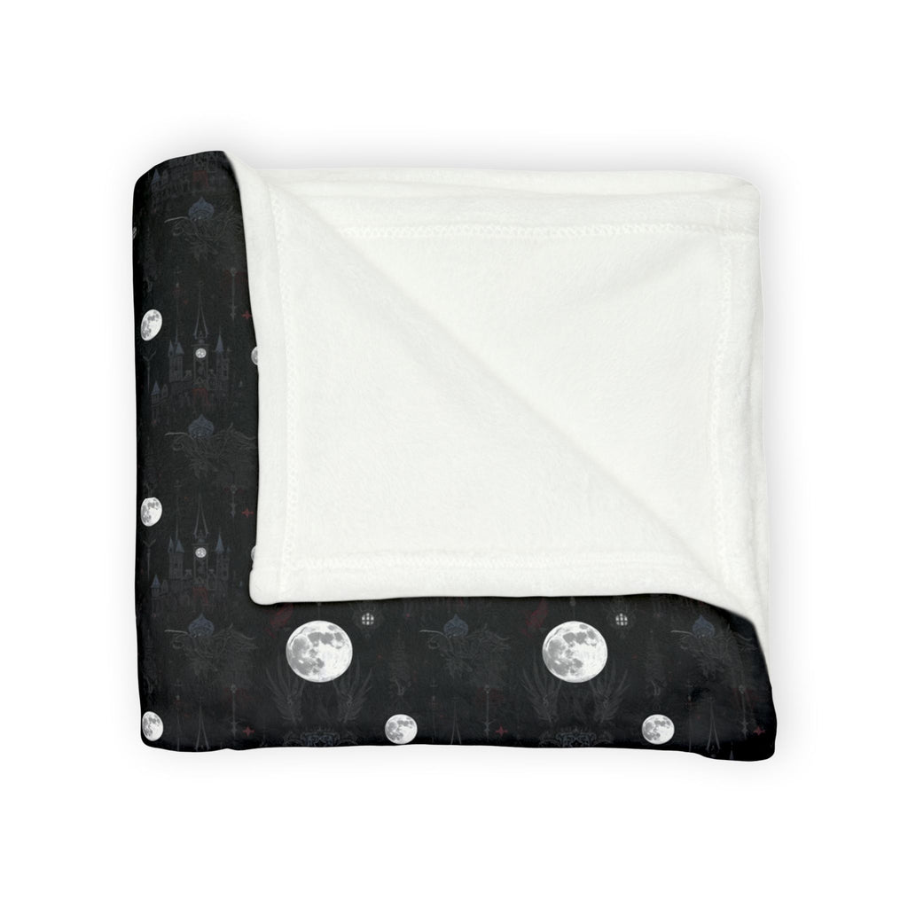 🕯️ Soft Polyester Blanket — Witchy Cozy Throw | Gothic Dark Aesthetic Home Decor | Patterns
