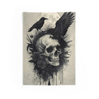 Occult Skull Moon Wall Tapestry for Gothic Rooms