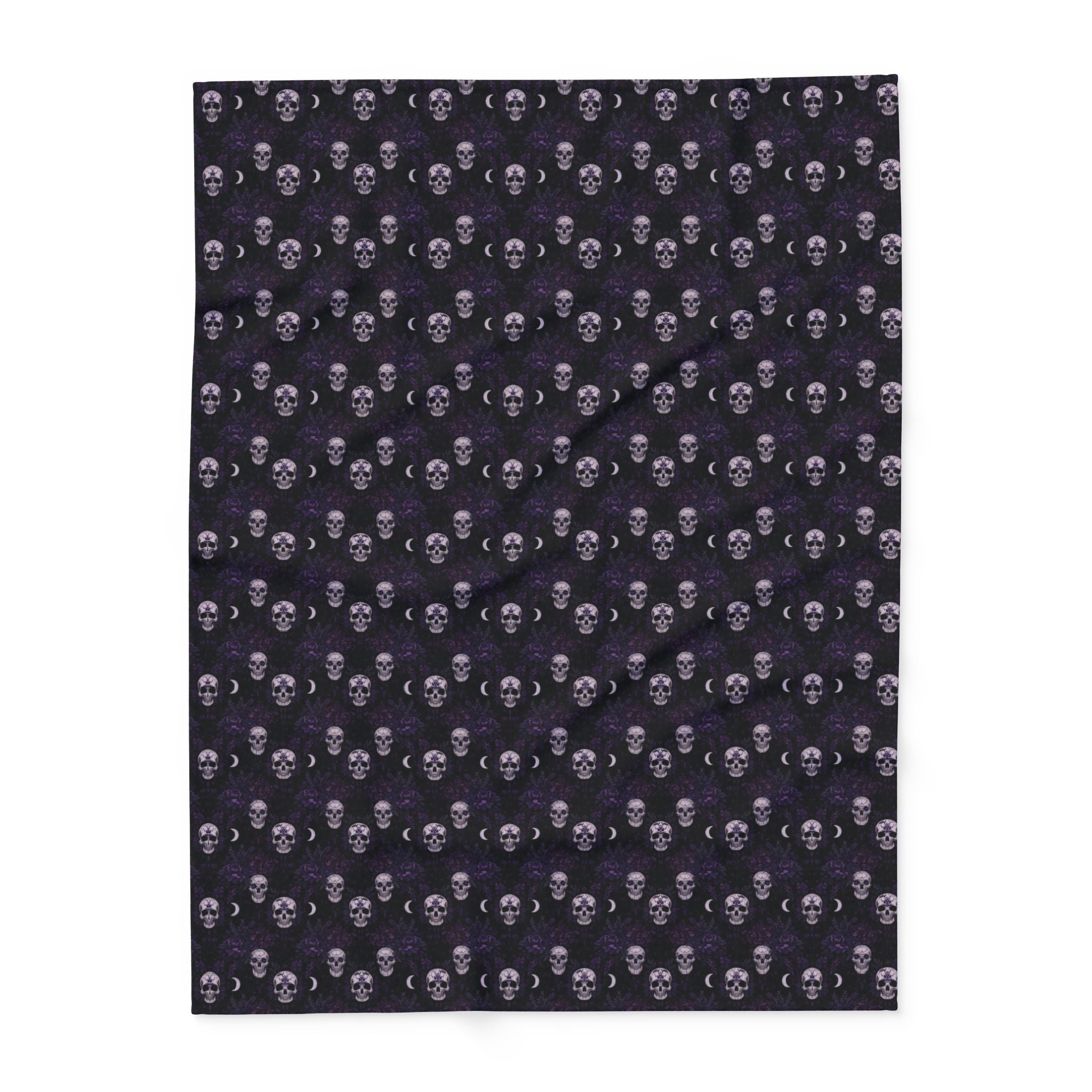 🖤 Arctic Fleece Blanket — Gothic Cozy Home Decor | Soft Plush Throw for Bedroom & Living Room | Patterns